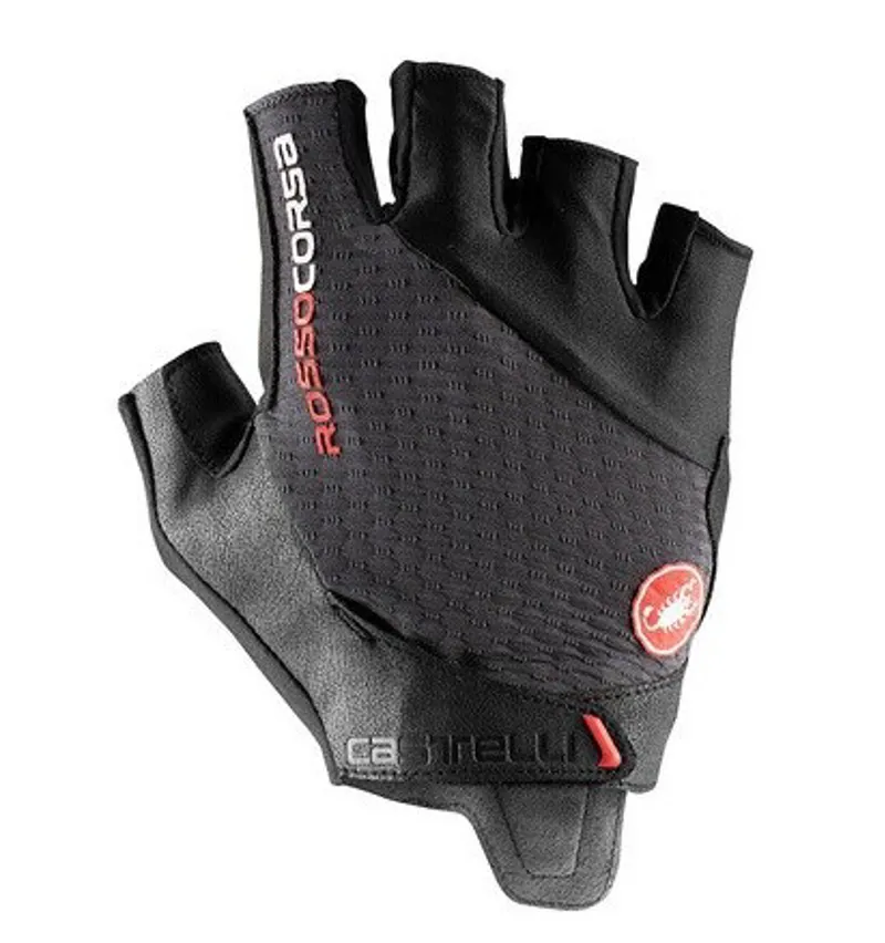 Castelli Rosso Corsa Pro V Road Gloves With Pad Grey-2
